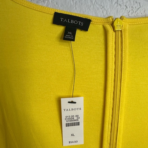 Talbots Yellow Ruffle Sleeve Top Size XL - Picture 15 of 15
